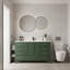 Meuble-lavabo autoportant 60 po avec lavabo simple et cadre en bois massif 60 po
