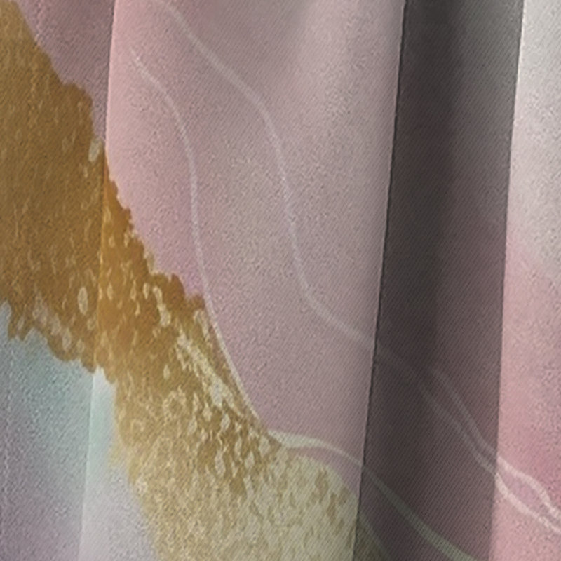 Ema - Rideau occultant en marbre abstrait - 1 panneaux, L 52 po x L 90 po