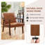 Faux Leather Accent Chair (Flat Arms)-100932157-91132067