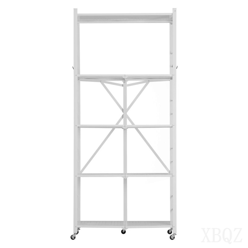 Tablette de rangement pliante avec roulettes