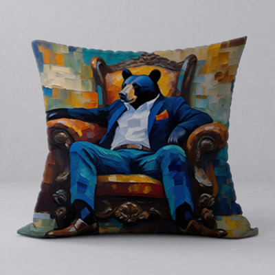 Polyester Throw Square Pillow Cover & Insert