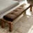 Gelli Genuine Leather Upholstered Storage Bench-120150736