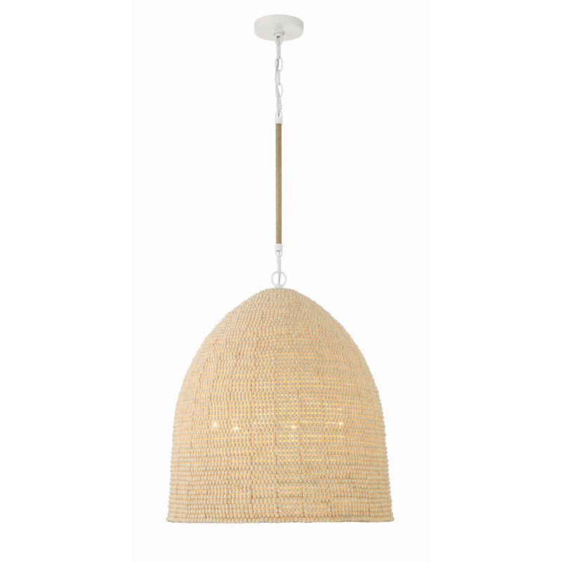 Chrishawna 6 - Light Dimmable Dome Chandelier