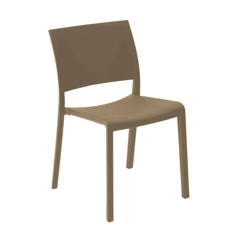 Fiona Outdoor Dining Side Chair, Chocolate