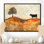 «Drewann Autumn Farm with Cow In The Field Landscape», art mural ferme