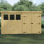 Shiplap Pent Wooden Shed-88314720