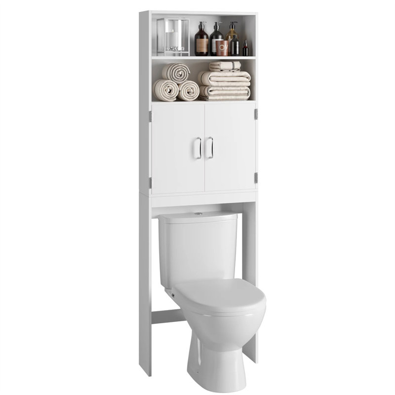 Armoire de rangement au-dessus de la toilette, Blanc
