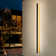 Barde Slender Sideway Outdoor Hardwired Bar Wall Sconce with LED Light Source