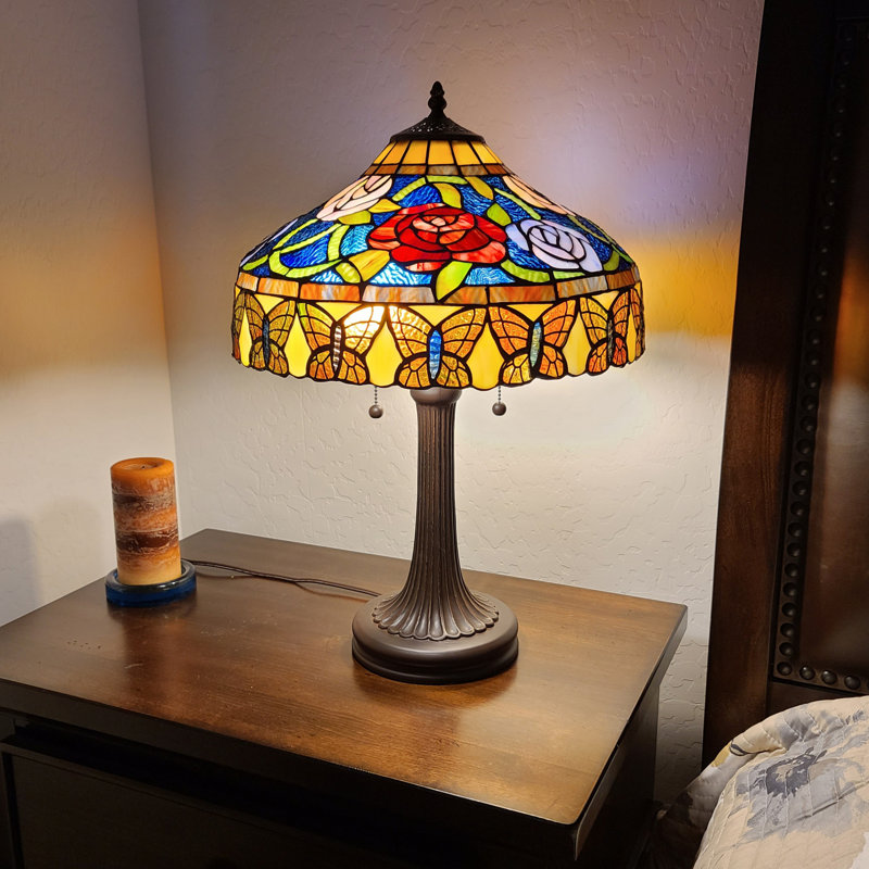 Lampe de table 24 "Red Roses