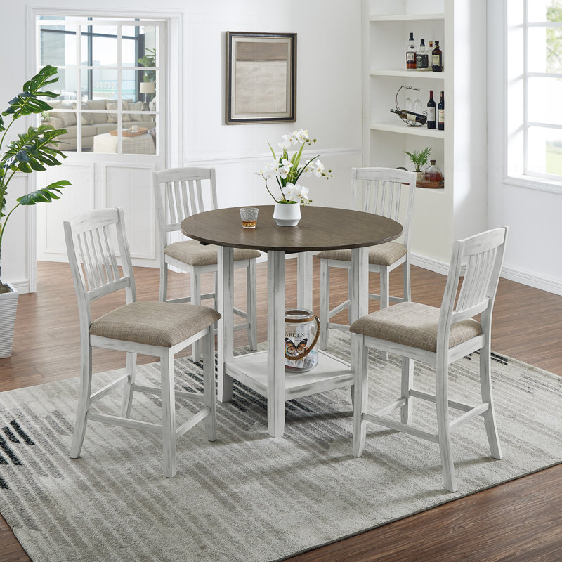 Versatile Foldable Dining Table Set with Storage for Compact Spaces