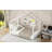 Twin Size Metal House Platform Bed, White-185369741
