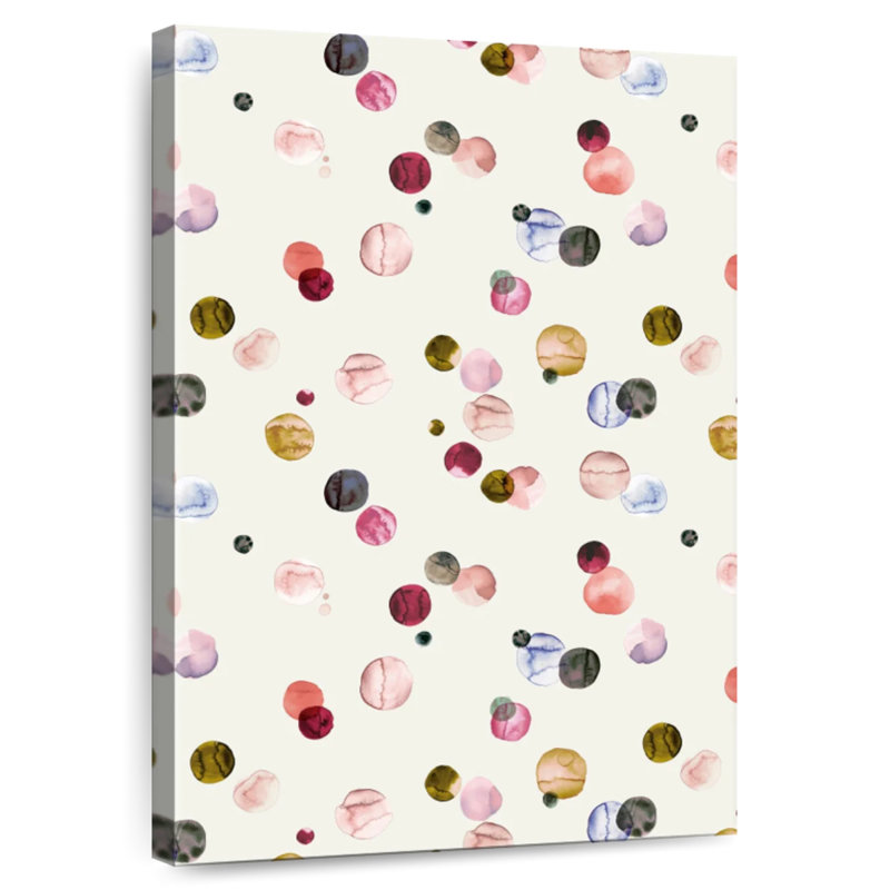 Multicolore à pois aquarelle Avery, H 30 po x l 20 po
