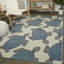 Tapis bleu / beige / gris Wilken-303538454