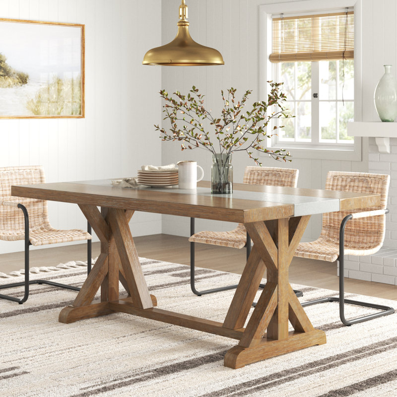 Chapin Solid Wood Trestle Dining Table