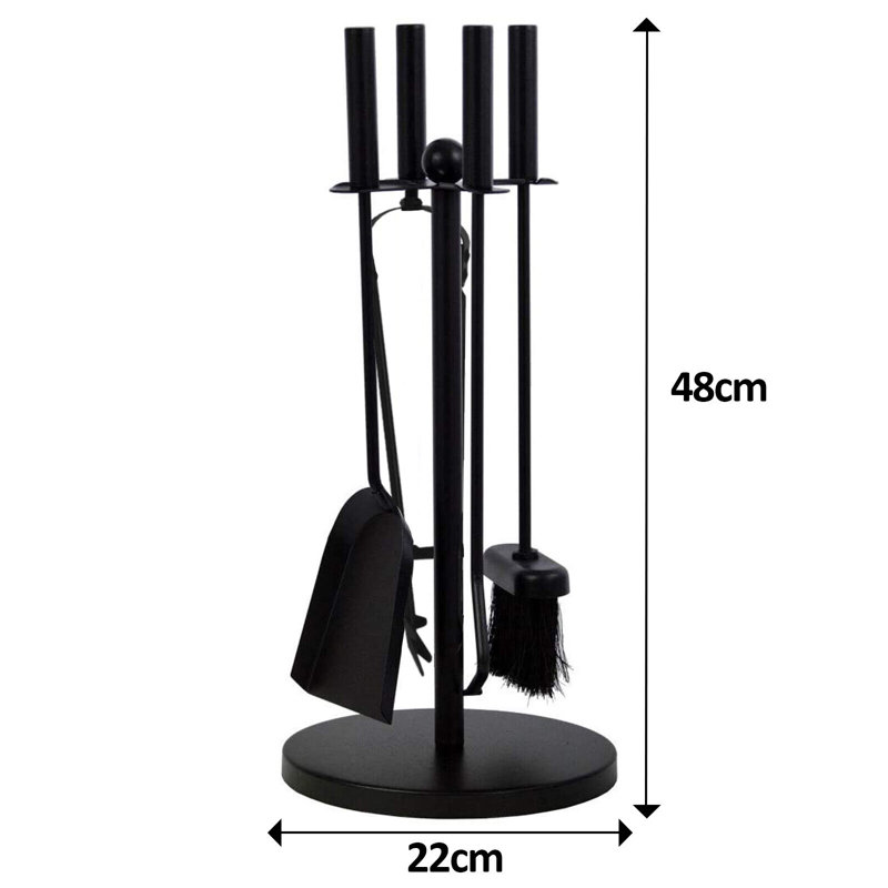 Hoople Iron Fireplace Tool Set