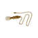 Stephanov Multi-Faceted Crystal Ball Ceiling Fan Pull, 2"h with 12" Polished Brass Chain