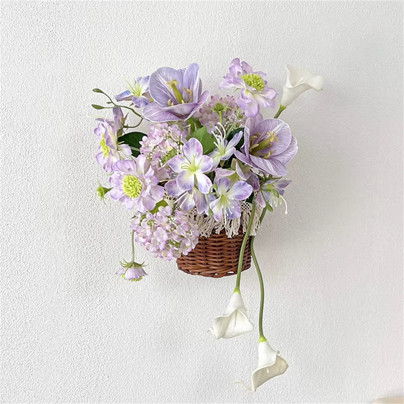 Fleur artificielle murale