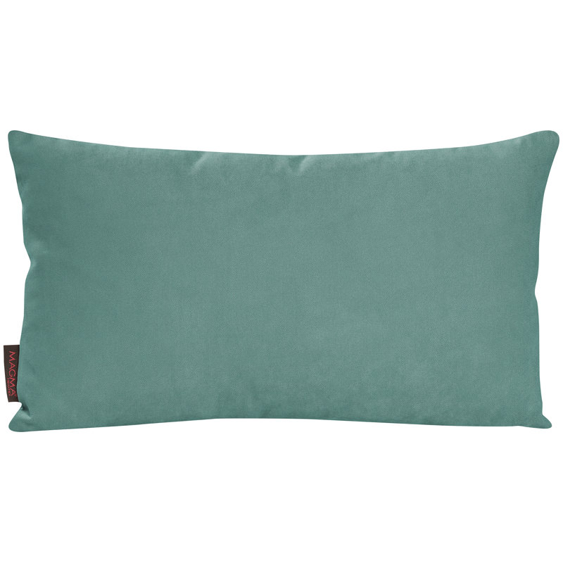 Coussin lombaire en coton Pradesh, Menthe, 12 po x 20 po