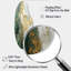 Delaney - peinture abstraite asymétrique, reproduction d'art en métal incurvé beige-105569879