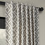 Panneau de rideau simple obscurcissant en coton à motif géométrique de style contemporain Rami-28124428-28124423