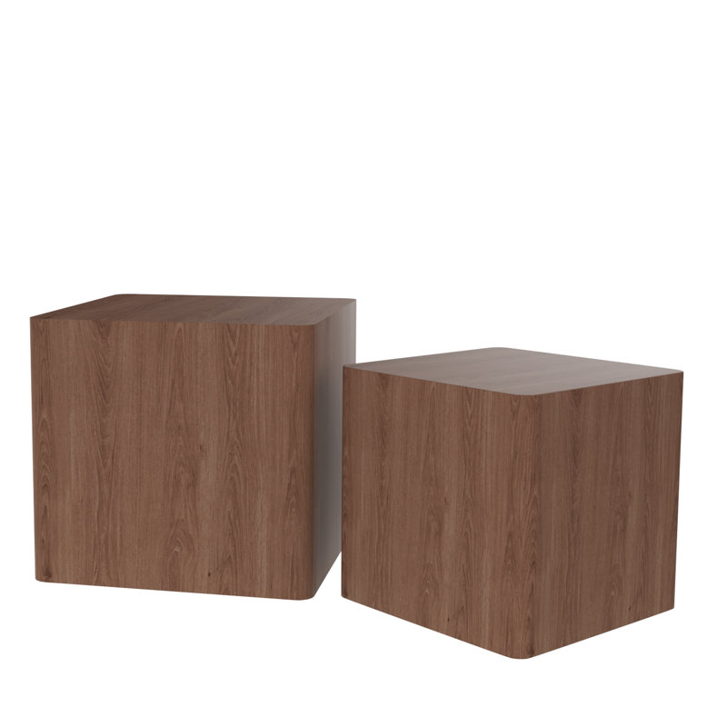 Tables d'appoint gigognes Wetzler, Noyer