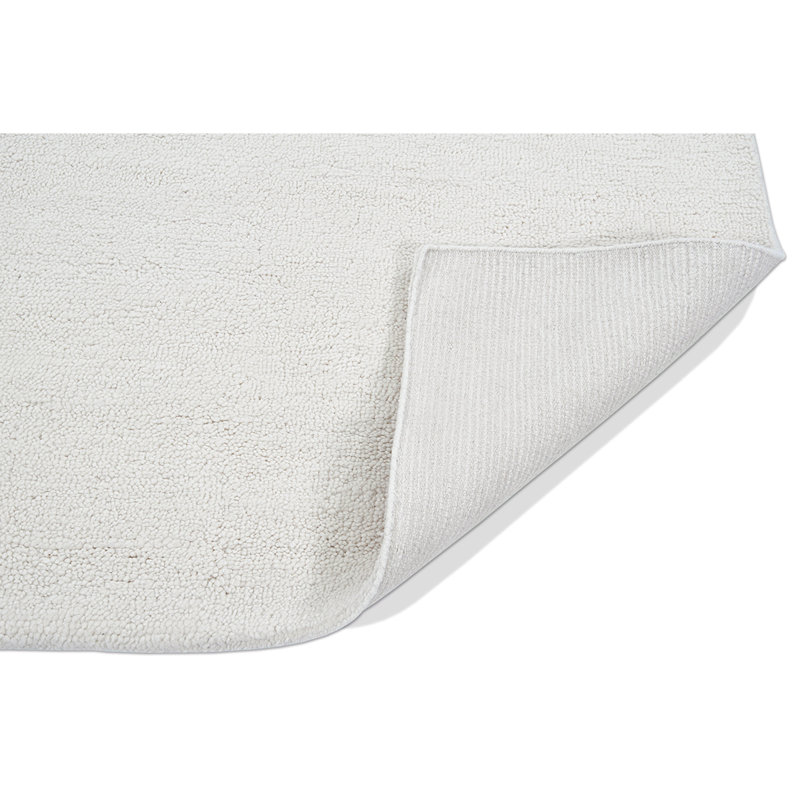 Wool Area Rug in White, Rectangle 8' x 10'
