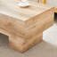 Table d'appoint unique à trèfle à quatre feuilles pour le salon, la chambre à coucher et les petits espaces - Table d'appoint avec base en grain de bois avec fonction de rangement