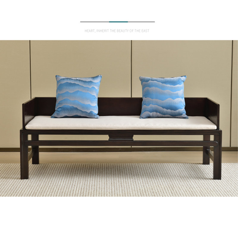 Banc de chambre rectangulaire en bois de frêne massif 62,99 po