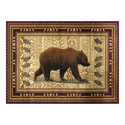Nature's Nest GC_CBL3007 Multi Lodge Area Rug