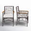 Chaise de patio avec coussins