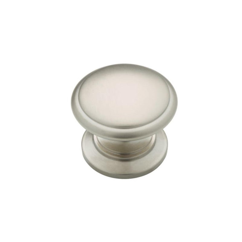(5 Pack) 1-1/4 inch Contemporary Knob Satin Nickel
