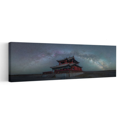 Celestial Temple Night Dramatic Abstract Contemporary Architecture Landscape Wall Art