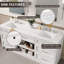 Armoire murale de salle de bain de l 26 po x P 77 po x H 39 po de couleur verte-1775163544