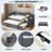 Upholstered Daybed With Trundle, Usb Port And Side Pockets-823404610