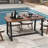 Zakoria Metal Base Dining Table-1064094017