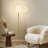 Eclipse 79 in. Industrial 2-Light 3-Way Dimming LED Floor Lamp with 2 Height Adjustable Heads