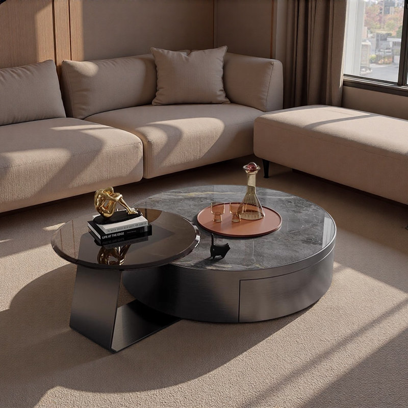 Ensemble de tables basses Luxury, H 13 po x L 35,4 po x l 35,4 po