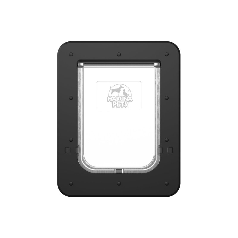 Small Black ABS Pet Door with Locking Flap