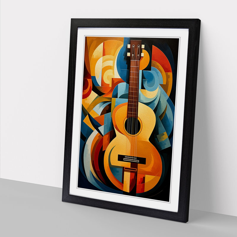 Guitar Cubism No.2 - Framed Print