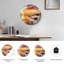 Horloge murale décorative moderne en verre Sunset Beach-1395018523
