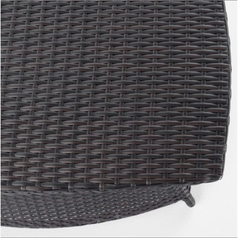 Table d'appoint d'extérieur avec trou pour parasol Berkeley, Brun