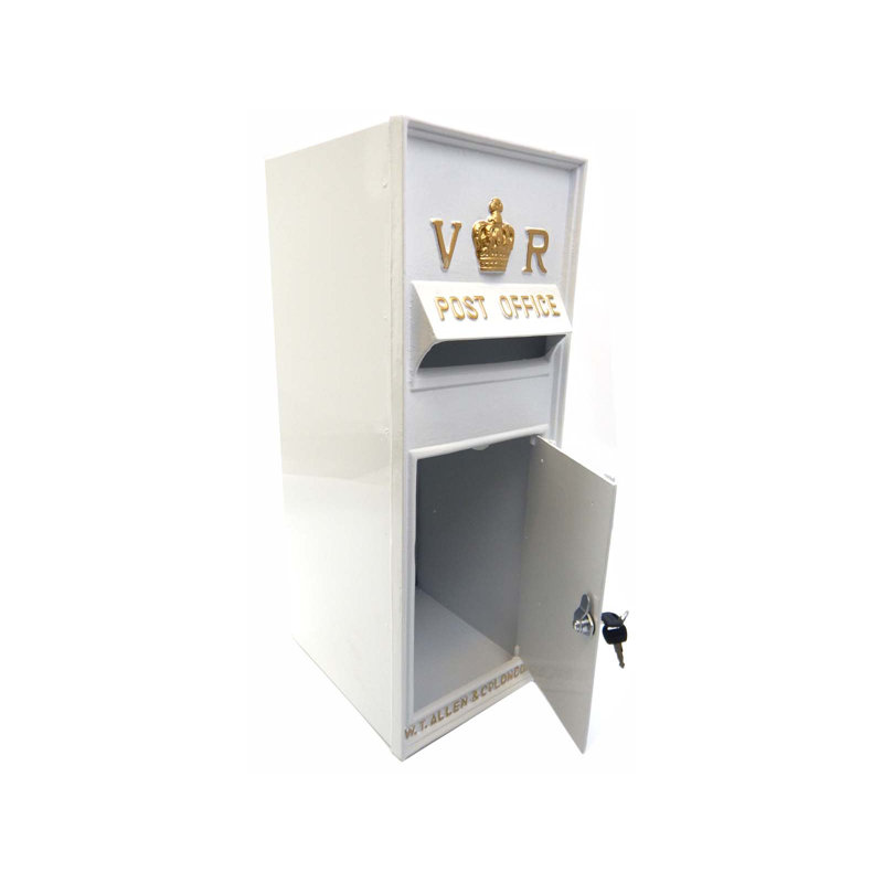 Carrickfergus Aluminum Wall Mounted Post Box, White