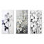 Noir et blanc cornouiller Calmness - ensemble d'art mural en métal 3 cornouillers-533150608