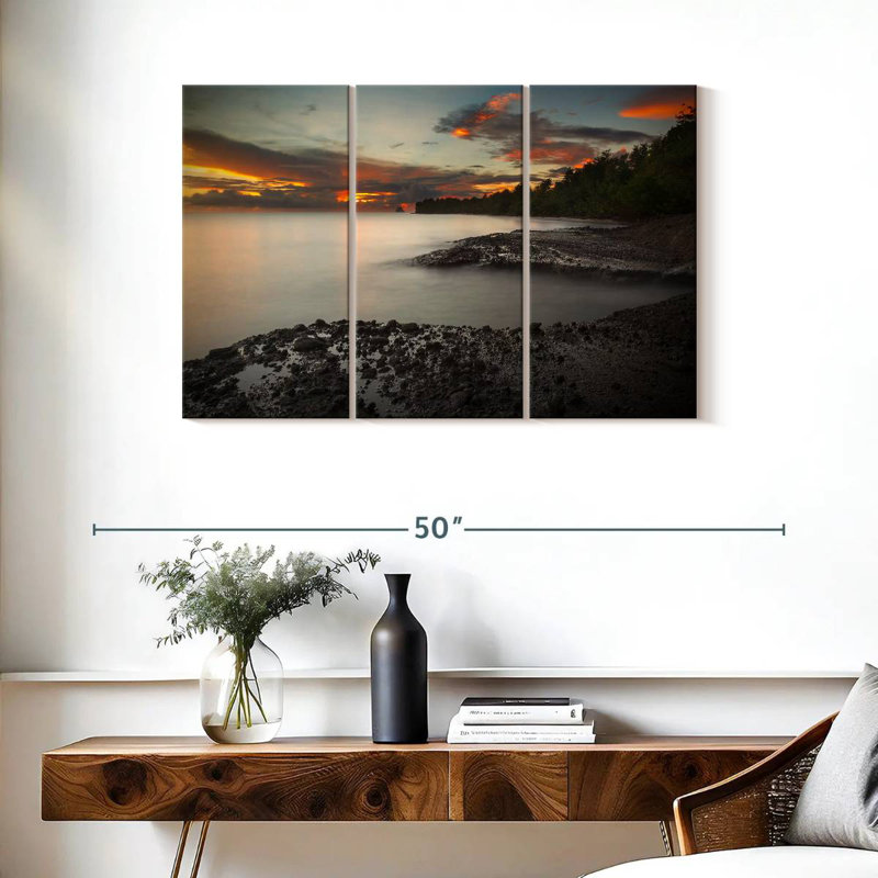 Paysage de plage Gillard Martinique, H 24 po x l 38 po