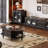 Solid wood coffee table with retro design