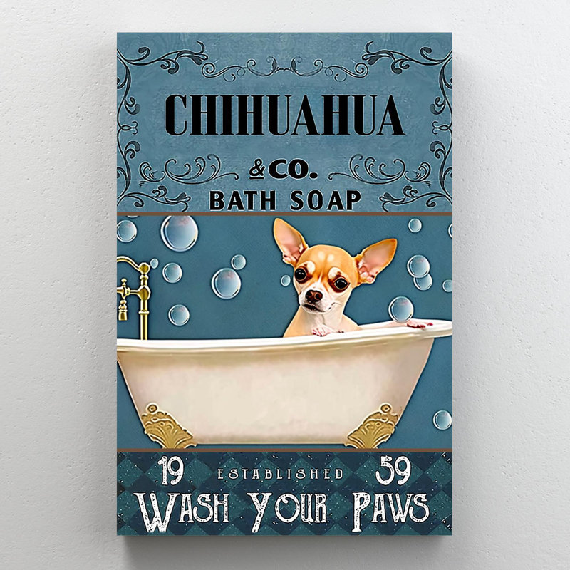 «Chihuahua Bath Soap 1 - 1 pièce», H 36 po x l 24 po x P 1,25 po