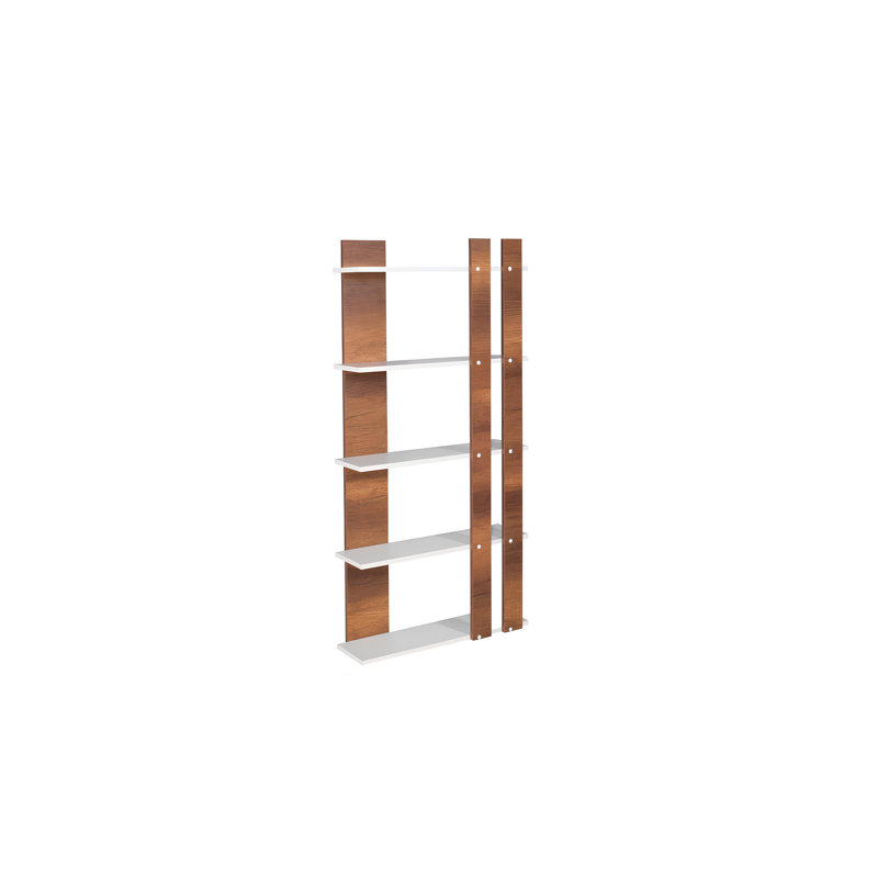 Bibliothèque Louisville, étagère de rangement avec tablettes ouvertes pour divers espaces