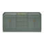 Base de meuble-lavabo double en bois massif 72 po Osoria-121090592