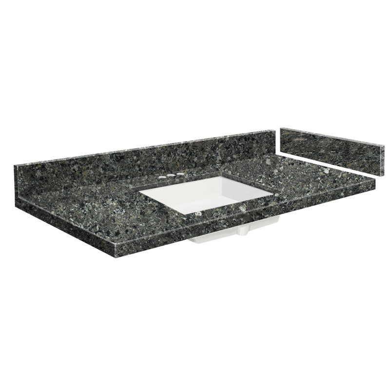 Plateau de meuble-lavabo simple 22,75 po Vision, 4" centres, Gris urbain