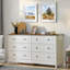 Commode avec 6 tiroirs et poignées en métal